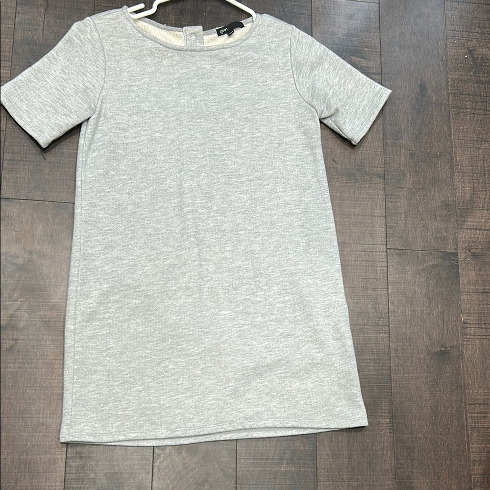 Gray Short Sleeve Dress